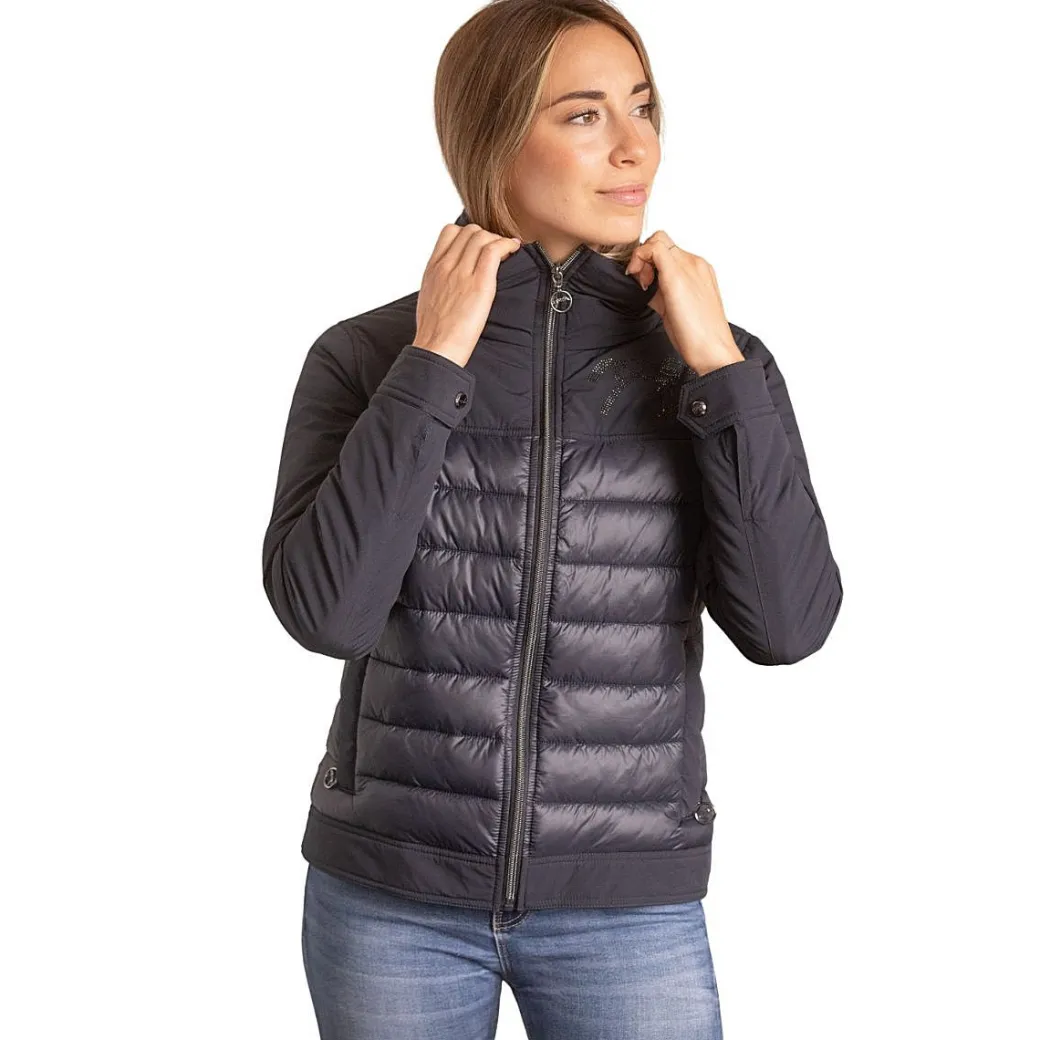 Pénélope Edelweiss Navy Quilted Jacket