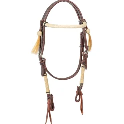 Pony BLR Rawhide Brow Tassel Headstall