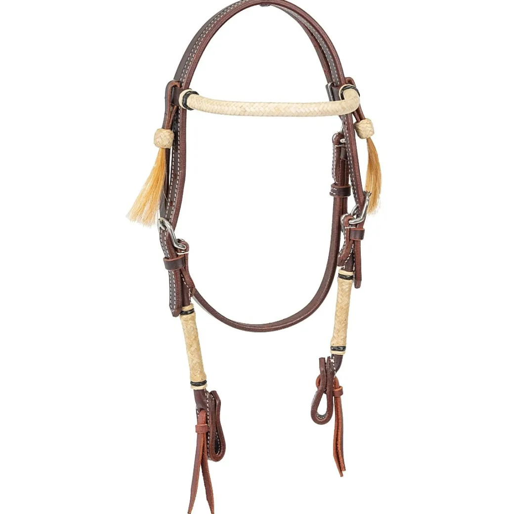 Pony BLR Rawhide Brow Tassel Headstall