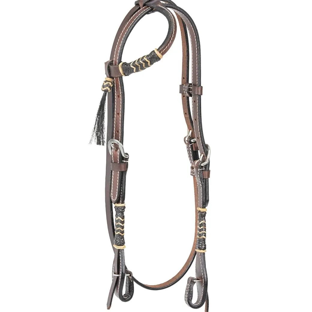 Pony BLR Rawhide One Ear Headstall + Throat Latch