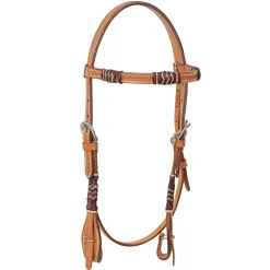 Pony BLR Rawhide Weave Brow Headstall