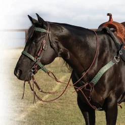 Professional's Choice Copper Emerald Brow Headstall