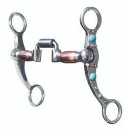 Professional's Choice Turquoise Dot Shank Hinged Port