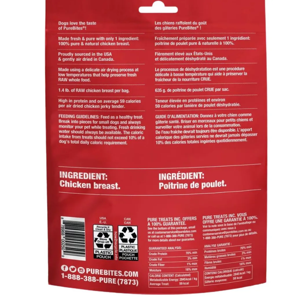PureBites Raw Air Dried Chicken Jerky Treats