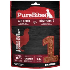 PureBites Raw Air Dried Chicken Jerky Treats