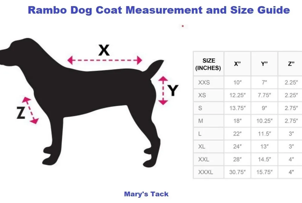 Rambo Waterproof Dog Coat