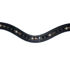 Red Barn Cobalt & Copper Curved Browband