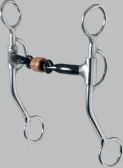 Reinsman 3-piece Sweet Iron Snaffle Bit with Copper Roller
