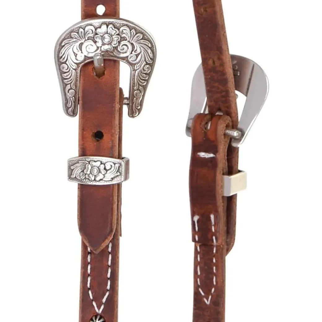 Reinsman Rosewood Spots Brow Headstall