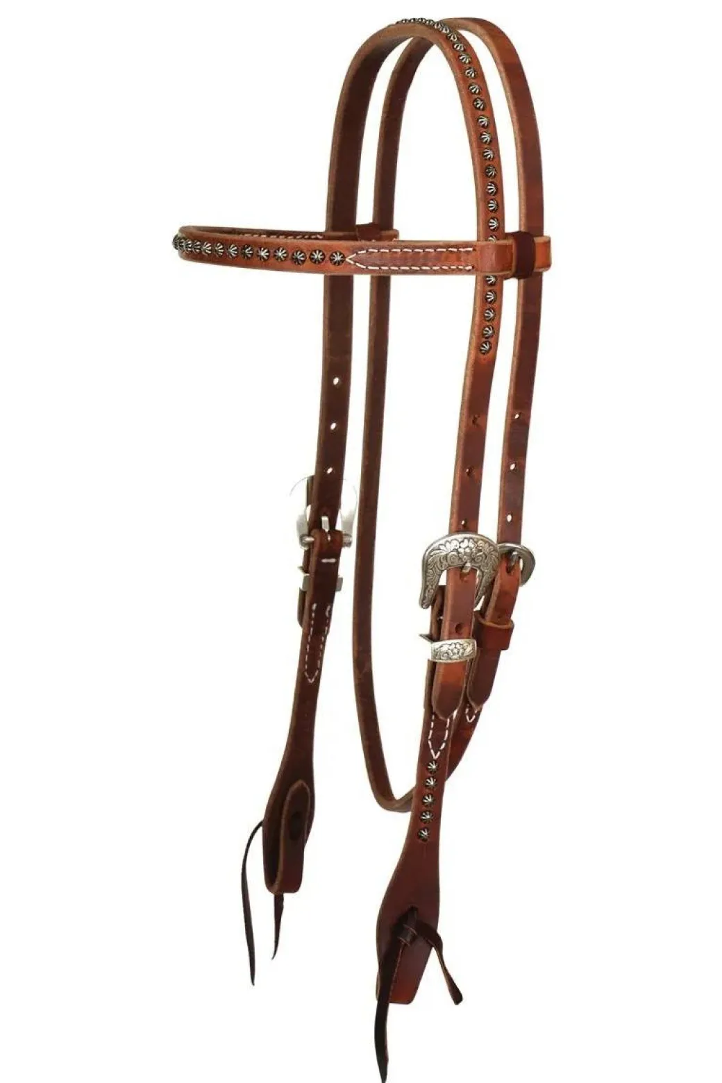 Reinsman Rosewood Spots Brow Headstall