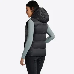Rider's Gene Hooded Puffer Vest | Black