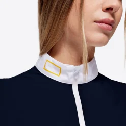 Rider's Gene Zip Competition LS Polo Navy
