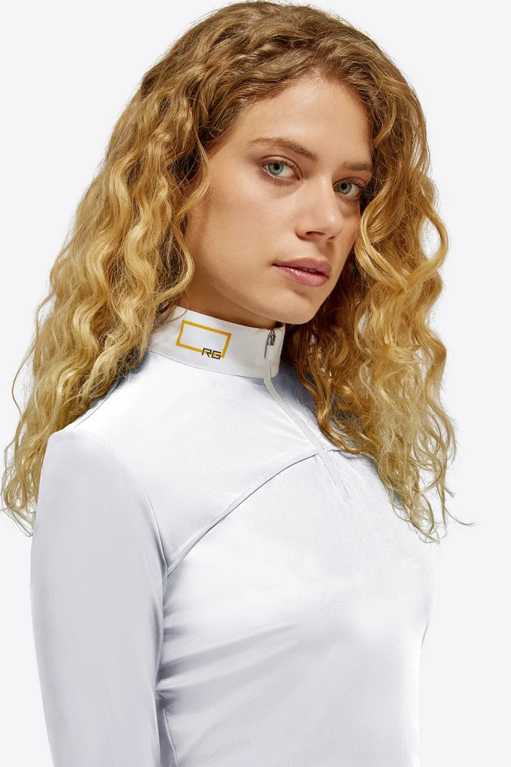Rider's Gene Zip Long Sleeve Competition Polo