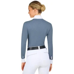 RJ Classics Liv Blue Petal Dots Show Shirt