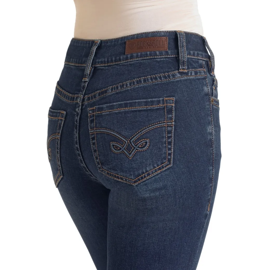 Rock & Roll Denim Arrow Embroidered Jeans