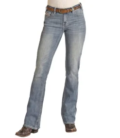 Rock & Roll Denim Aztec Embroidered Jeans