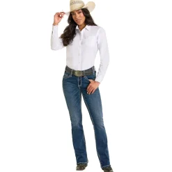 Rock & Roll Denim Cowhide Embroidered Jeans