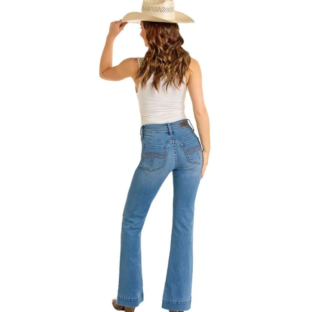 Rock & Roll Denim Double Waistband Trouser Jeans