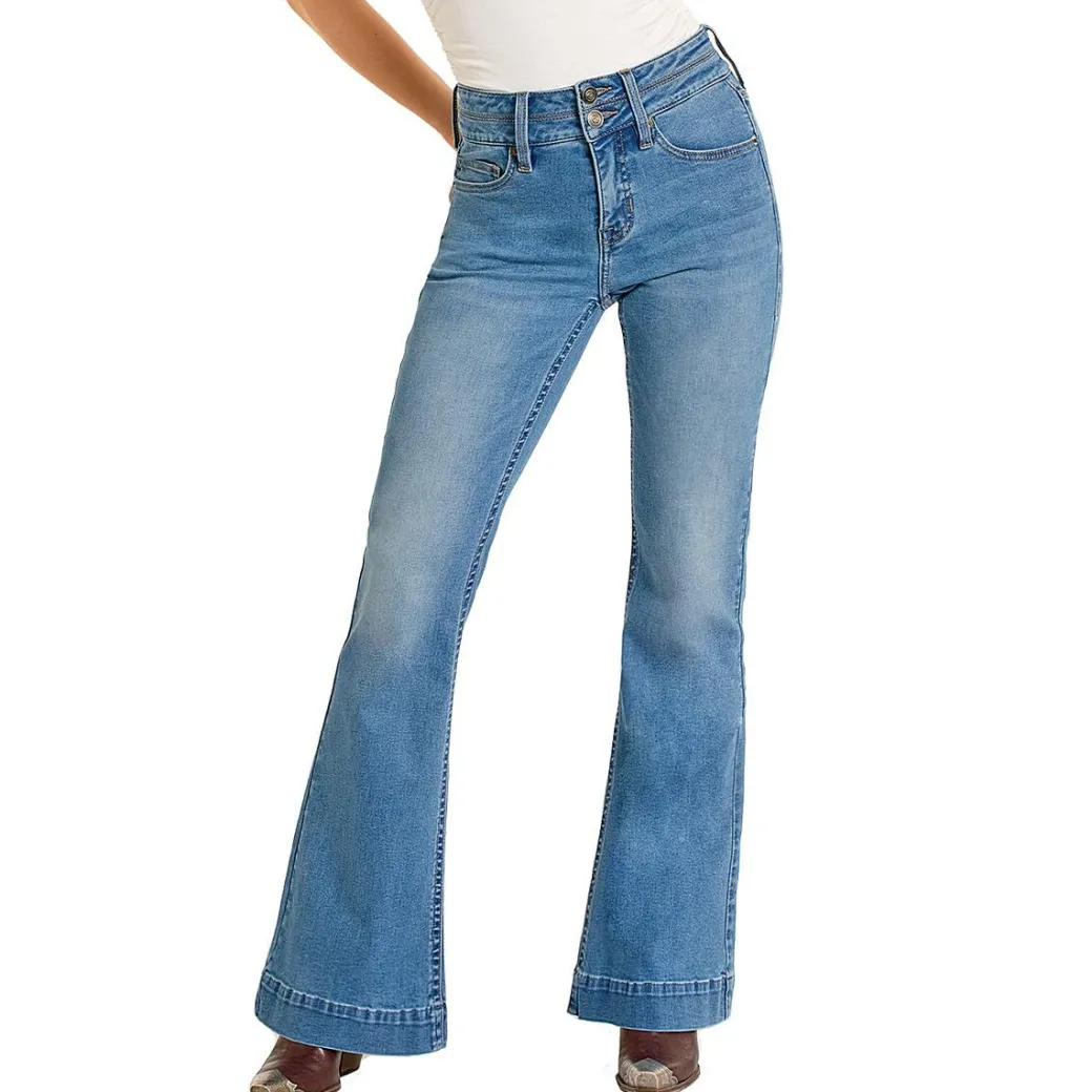 Rock & Roll Denim Double Waistband Trouser Jeans