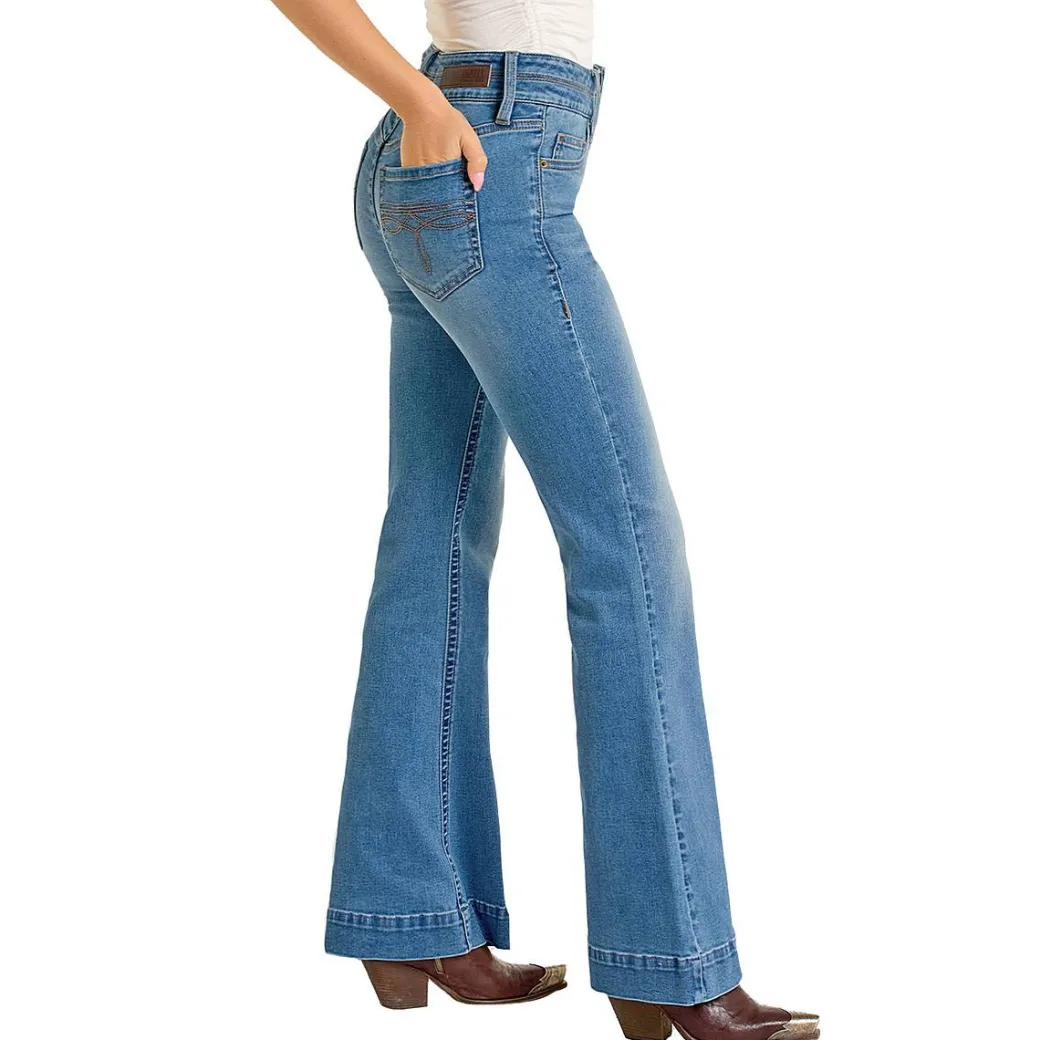Rock & Roll Denim Double Waistband Trouser Jeans