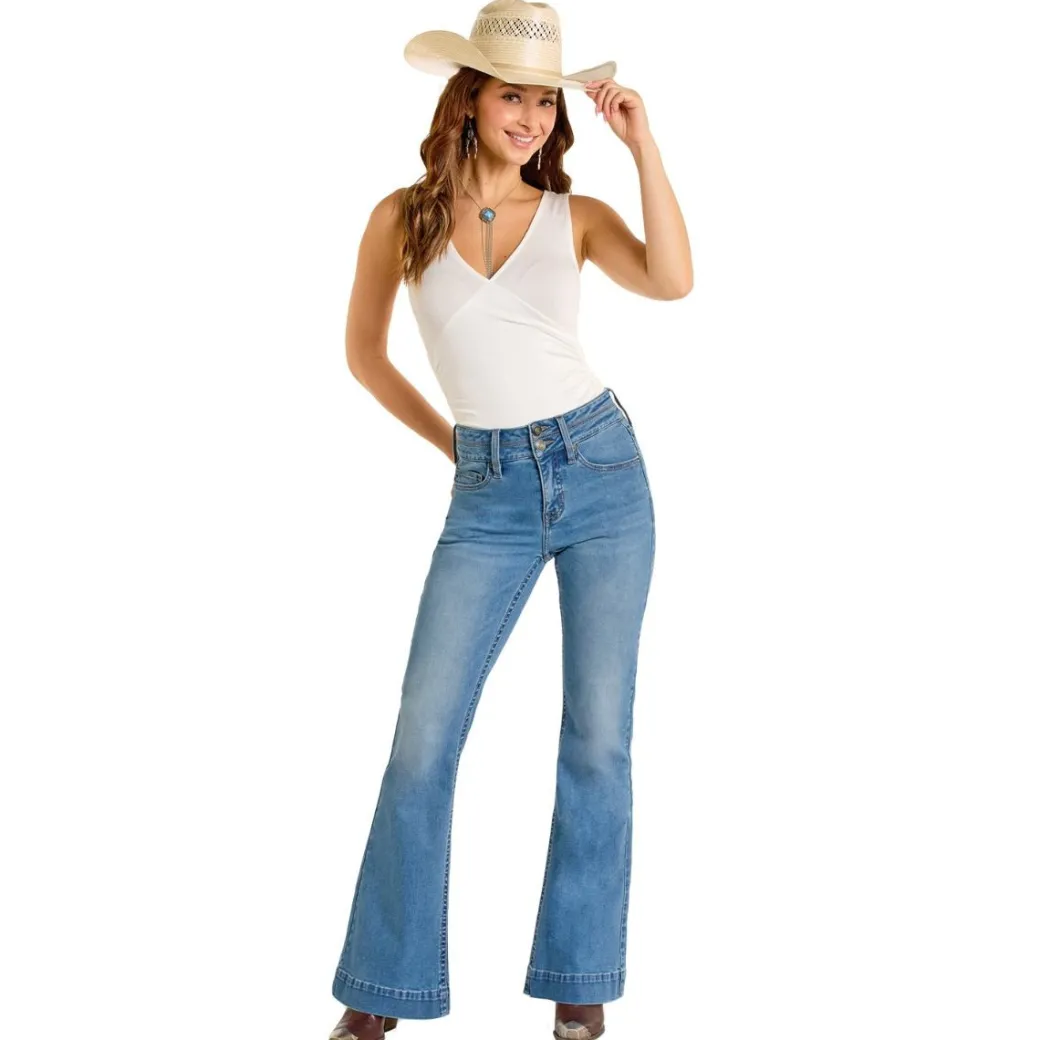 Rock & Roll Denim Double Waistband Trouser Jeans