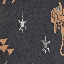Rock & Roll Denim Lurex Western Sweater