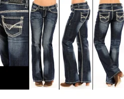 Rock & Roll Denim Mid Rise Riding Jeans