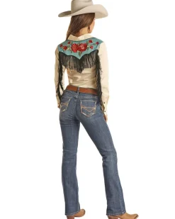 Rock & Roll Denim Petal Stitch Jeans
