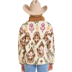 Rock & Roll Denim Sherpa Print Jacket
