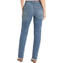 Rock & Roll Denim Silver Stud Straight Leg Jeans