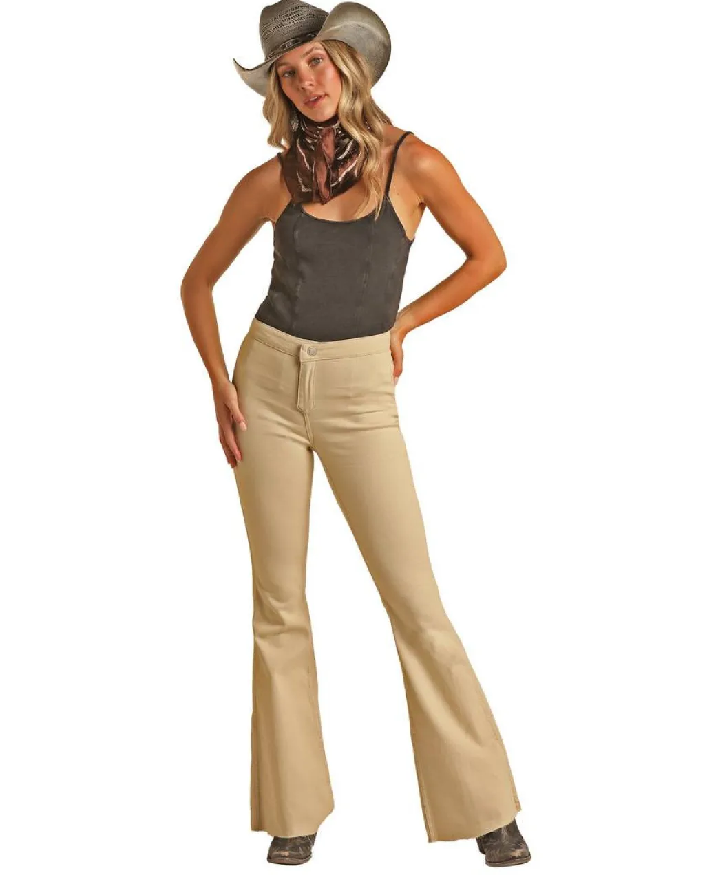 Rock & Roll Denim Stitch Reversible Flare Jeans