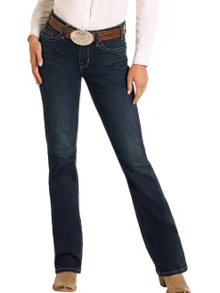 Rock & Roll Denim Stretch Embroidered Jeans