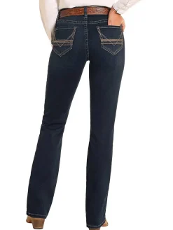Rock & Roll Denim Stretch Embroidered Jeans