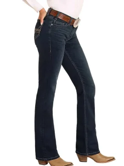 Rock & Roll Denim Stretch Embroidered Jeans
