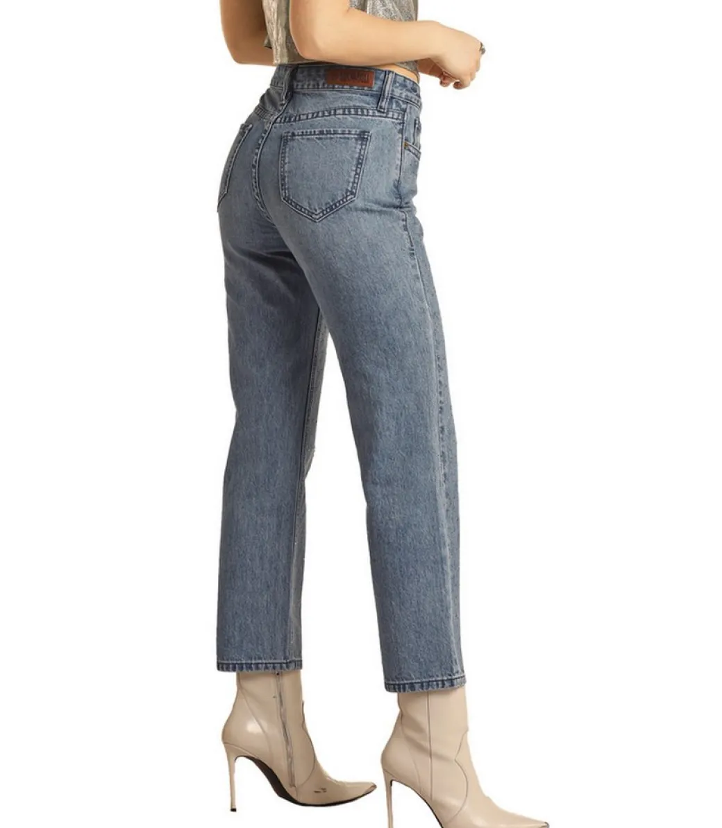 Rock & Roll Denim Studded Crop Jeans