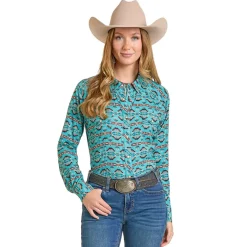 Rock & Roll Denim Tek Aztec LS Shirt