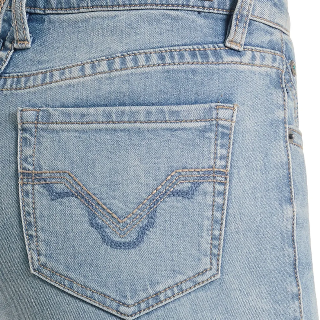 Rock & Roll Denim Turquoise Coin Pocket Trouser Jeans