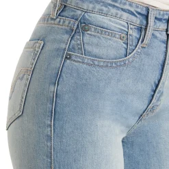 Rock & Roll Denim Turquoise Coin Pocket Trouser Jeans