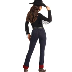Rock & Roll Denim Two-Tone Bootcut Jeans