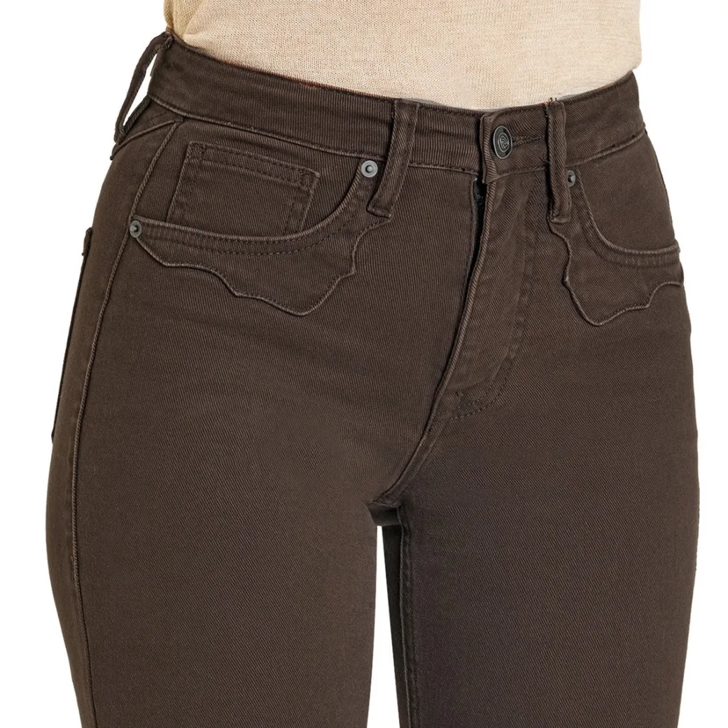 Rock & Roll Denim West Desperado Brown Jeans