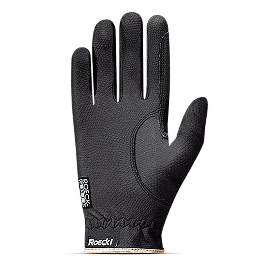 Roeckl Lona Riding Gloves | Black/Gold
