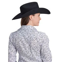 Roper Black & White Paisley Snap Shirt