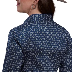 Roper Blue Paisley Stretch LS Shirt
