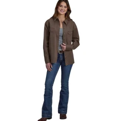 Roper Brown Canvas Shirt Jacket