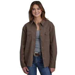 Roper Brown Canvas Shirt Jacket