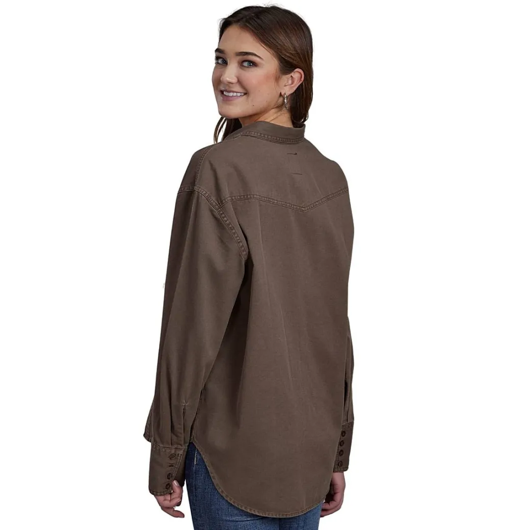 Roper Brown Canvas Shirt Jacket