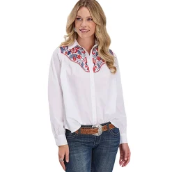 Roper Embroidered Yoke A-Line LS Shirt
