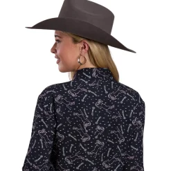 Roper Horse Constellation Print Rayon Shirt