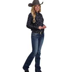 Roper Horse Constellation Print Rayon Shirt