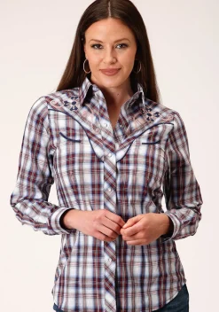 Roper Plaid Embroidered Yoke Shirt